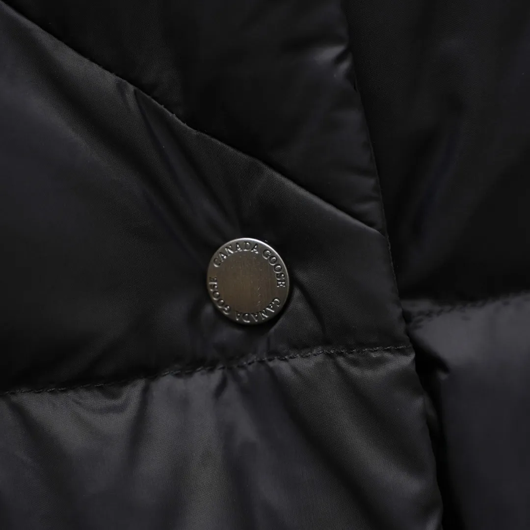 P1100 CANADA GOOSE丨Canada Goose 4829 Rhoda series hooded down jacket Color: Black Size: XS-L